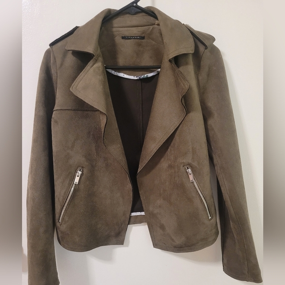 Tahari FAUX Suede Jacket - Picture 5 of 5